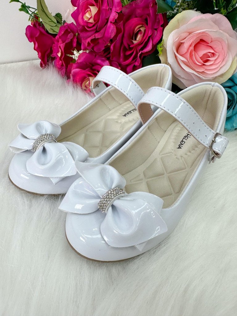 Sapatilha Flor Di Mila Rubia Saltinho Branco