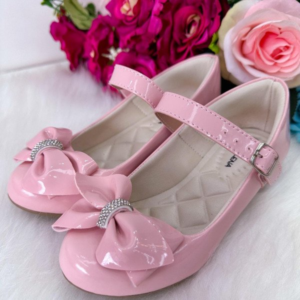 Sapatilha Flor Di Mila Rubia Saltinho Rosa Bebe