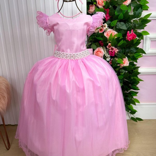 Vestido Marie Longo Amanda Rosa Bebe