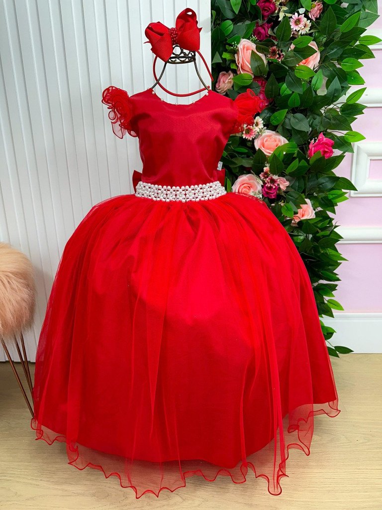 Vestido Marie Longo Amanda Vermelho
