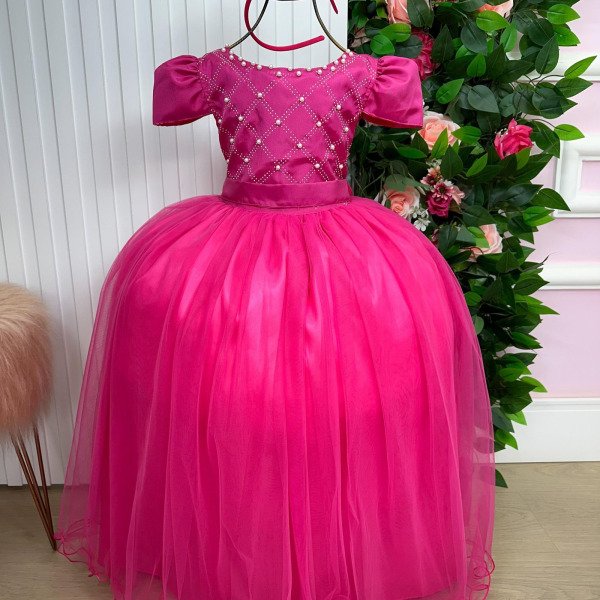 Vestido Enjoy Longo Gabriela Pink