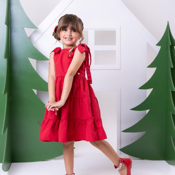 Vestido Blogueirinha Vermelho Cerejinha
