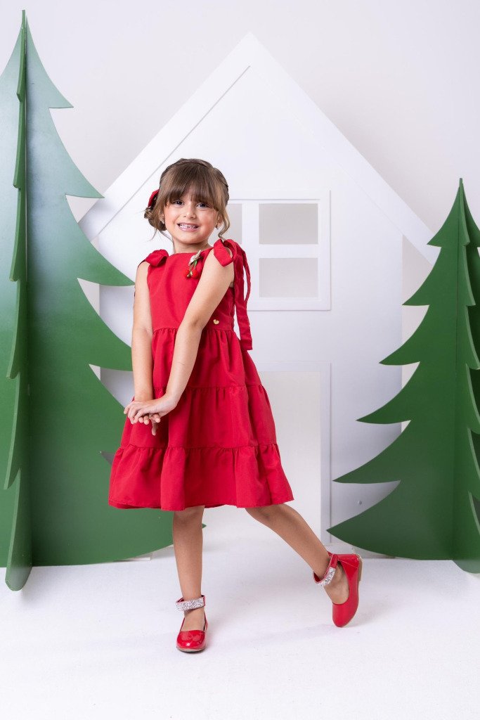Vestido Blogueirinha Vermelho Cerejinha