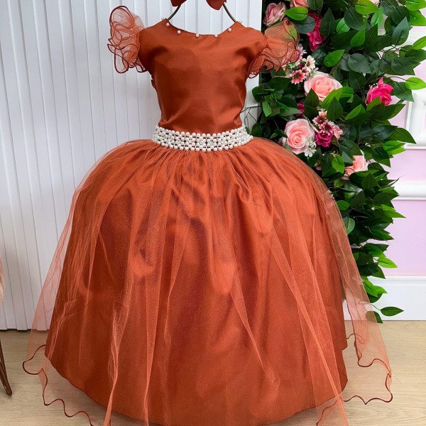 Vestido Marie Longo Amanda Terracota