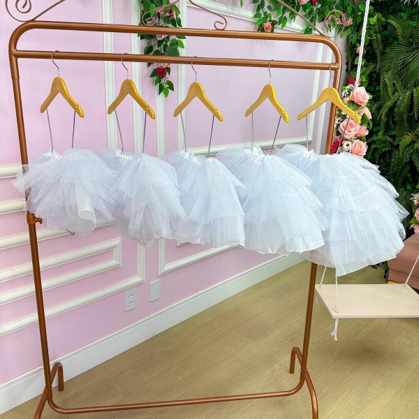 Saiote Saia de Armação Infantil Daminha C/armação Anágua Ves