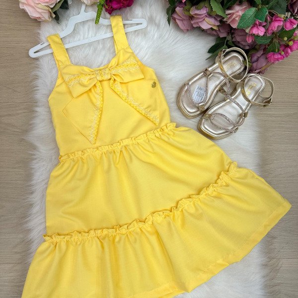 Vestido Blogueirinha Lola Amarelo
