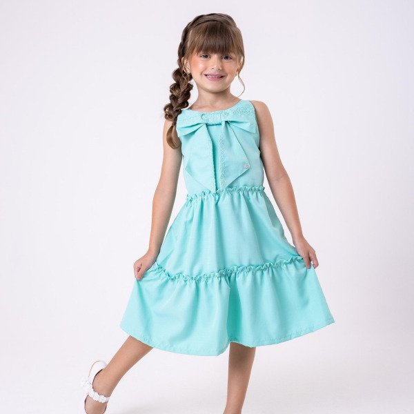 Vestido Blogueirinha Lola Verde Tiffany