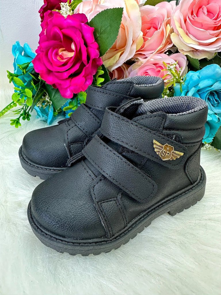 Bota Coturno Masculina Ortobaby Pedro Preto