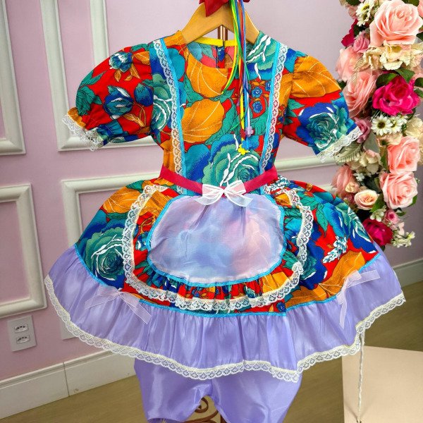 Vestido Junino Tropical Lorenza