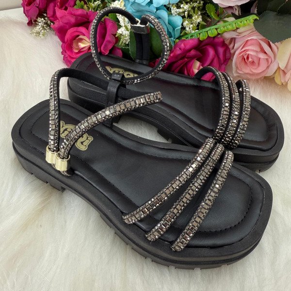 Sandália Nilqi Rafaela Preto