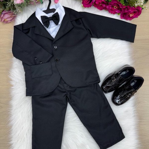 Conjunto Social Miss Cherry Jorge Terno Preto