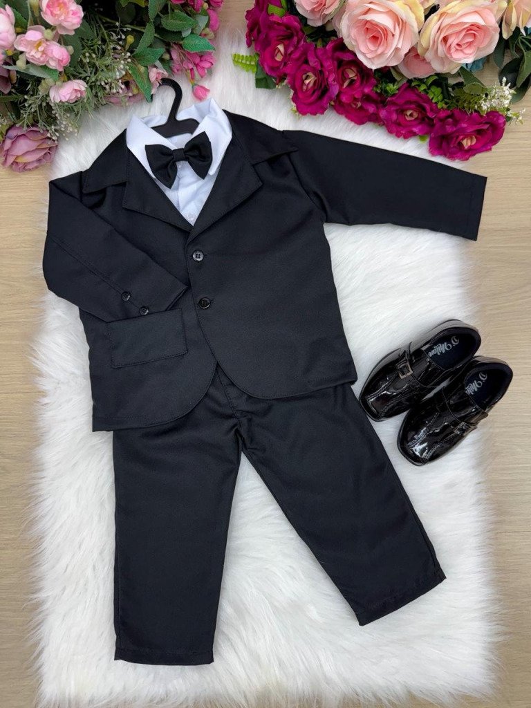 Conjunto Social Miss Cherry Jorge Terno Preto