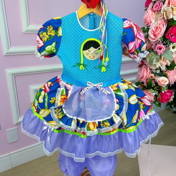 Vestido Junino Boneca Kelly